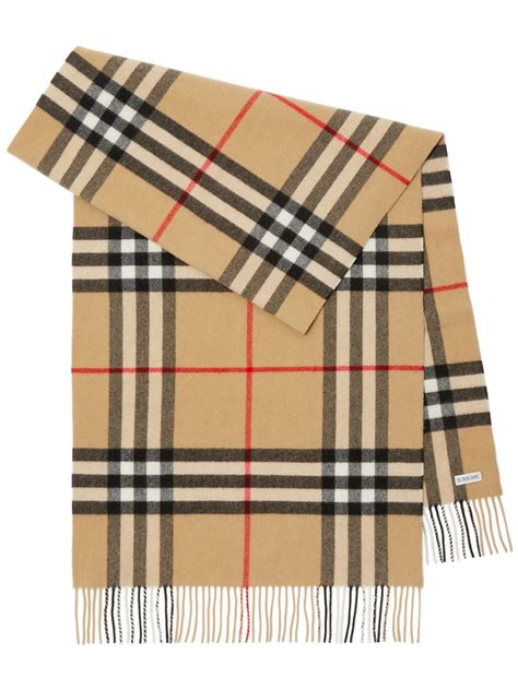 burberry beige nova check scarf|check cashmere scarf.